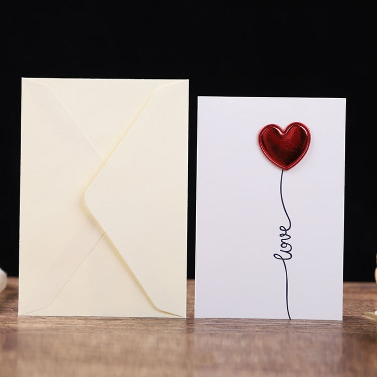 3D Heart Valentine Day Greeting Card Blessings Messages Cards with Envelopes, ECG, I Heart U, Balloon, Palm