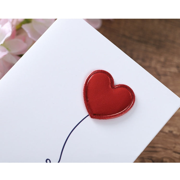 3D Heart Valentine Day Greeting Card Blessings Messages Cards with Envelopes, ECG, I Heart U, Balloon, Palm