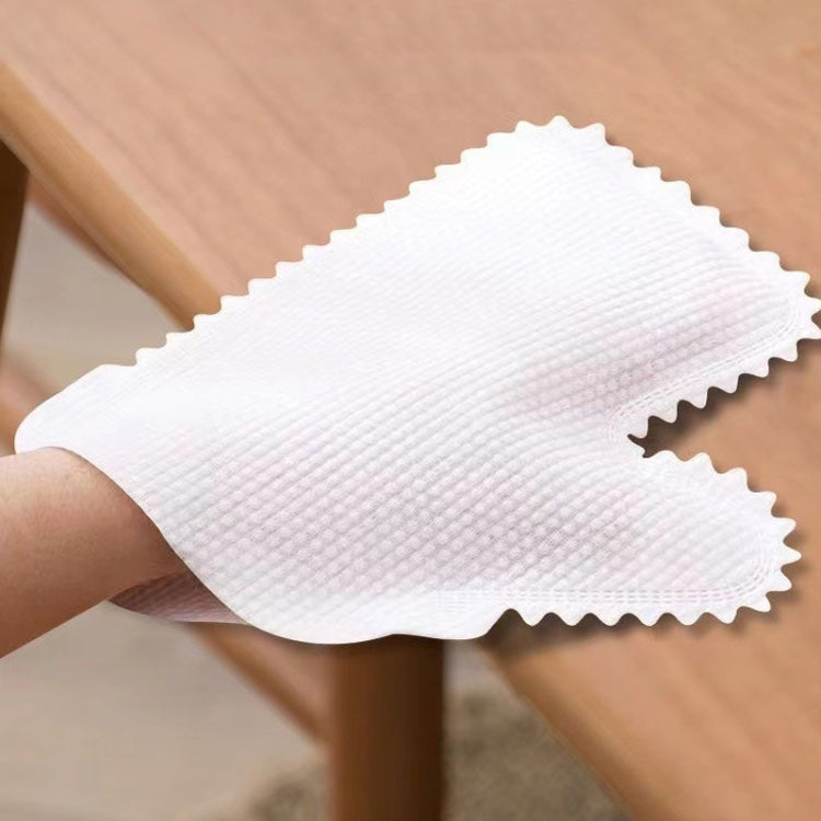 10pcs /Pack Fish Scale Washable Non Woven Mittens Reusable Dust Removal Gloves