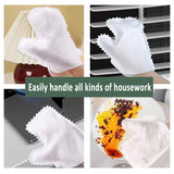 10pcs /Pack Fish Scale Washable Non Woven Mittens Reusable Dust Removal Gloves