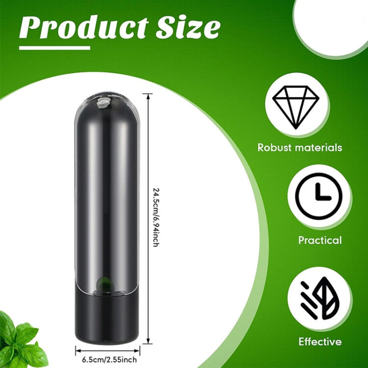 Herb Crisper Vegetable Keep Fresh Container Cilantro Herb Storage Container, 24.5 x 6.5 cm