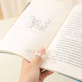 Thumb Bookmark Acrylic Book Holder Support Reading Aids For Students