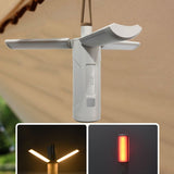M26 Foldable Handheld Lamp Portable Triple Leaf Hook Outdoor Flashlight Multi-Functional Camping Light, 3500mAh