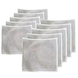 20x20cm Double-sided Silver Wire Wipes Dish Towel Household Cleaning Degreasing Steel Wire, 10pcs Single Layer, 10pcs Double Layer