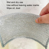 20x20cm Double-sided Silver Wire Wipes Dish Towel Household Cleaning Degreasing Steel Wire, 10pcs Single Layer, 10pcs Double Layer