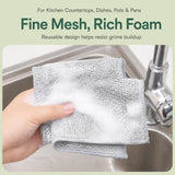 20 x 20cm Silver Wire Wipes Dish Towel Household Cleaning Degreasing Steel Wire, 10pcs Single Layer, 10pcs Double Layer