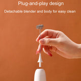 Cordless Handheld Milk And Coffee Frother Household Small Baking Mixing Tool