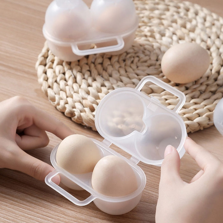 Outdoor Portable 2 Compartments Egg Tray Small Egg Storage And Protective Case