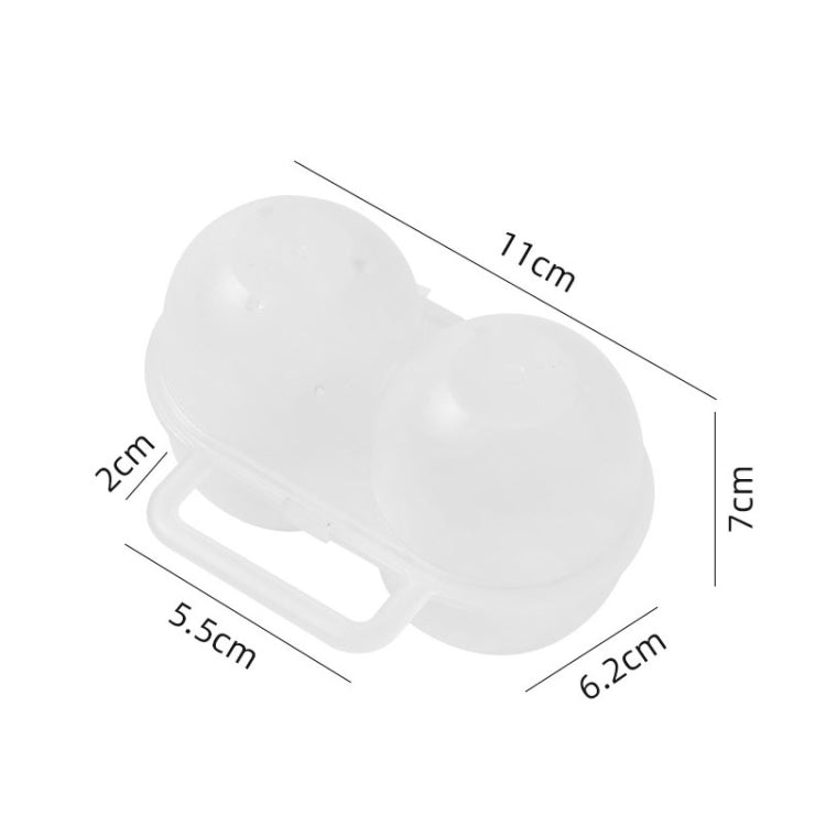 Outdoor Portable 2 Compartments Egg Tray Small Egg Storage And Protective Case