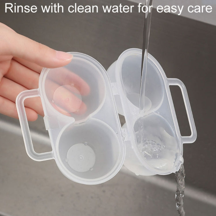 Outdoor Portable 2 Compartments Egg Tray Small Egg Storage And Protective Case