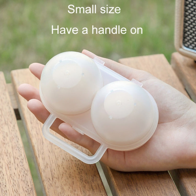 Outdoor Portable 2 Compartments Egg Tray Small Egg Storage And Protective Case