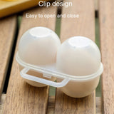 Outdoor Portable 2 Compartments Egg Tray Small Egg Storage And Protective Case