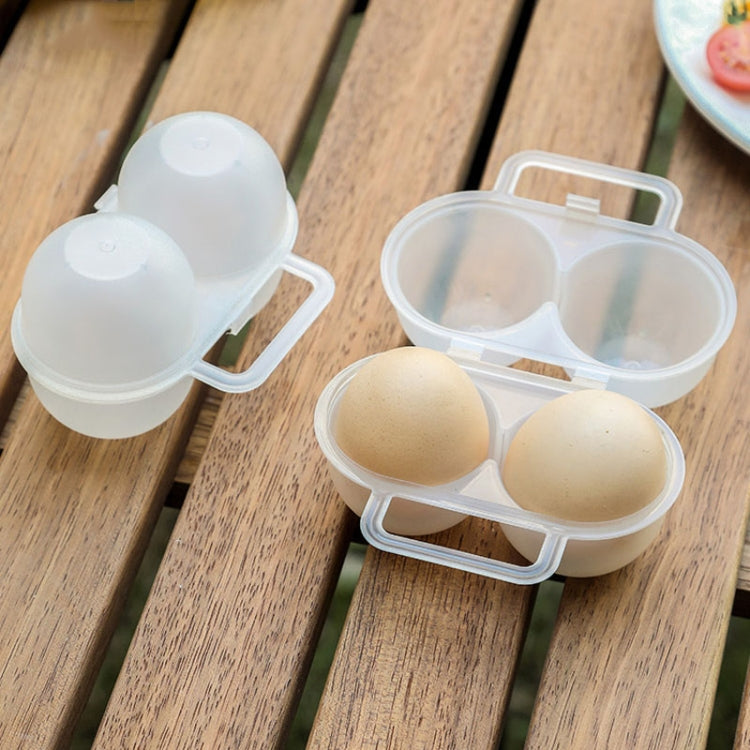 Outdoor Portable 2 Compartments Egg Tray Small Egg Storage And Protective Case