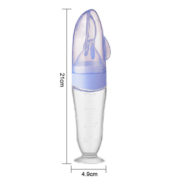 Baby Silicone Bottle Squeezeable Feeding Spoon Childrens Supplementary Bottle Feeder