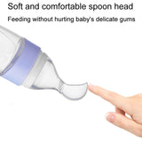 Baby Silicone Bottle Squeezeable Feeding Spoon Childrens Supplementary Bottle Feeder