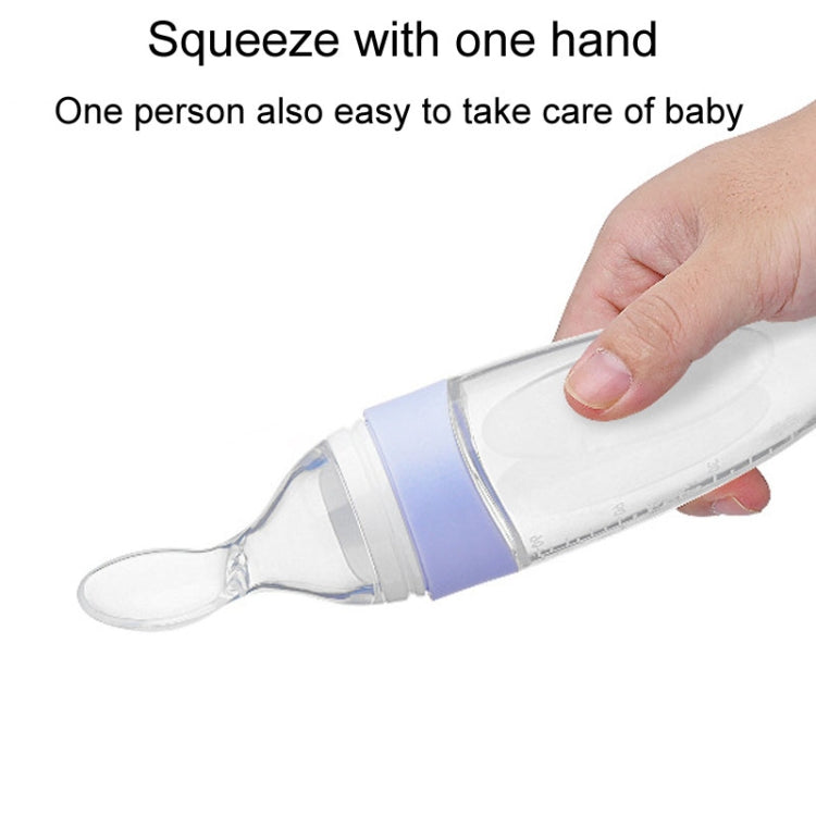 Baby Silicone Bottle Squeezeable Feeding Spoon Childrens Supplementary Bottle Feeder