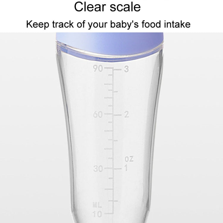 Baby Silicone Bottle Squeezeable Feeding Spoon Childrens Supplementary Bottle Feeder