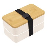 1200ml Portable Compartment Insulated Double Layer Lunch Box Microwavable Plastic Food Container, Without  Insulation Bag Black, Without Insulation Bag White, With Insulation Bag Black, With Insulation Bag White