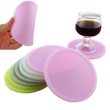 Round Luminous Silicone Coaster Thermal Insulation Cushion Anti-Scald Glowing Coffee Coasters
