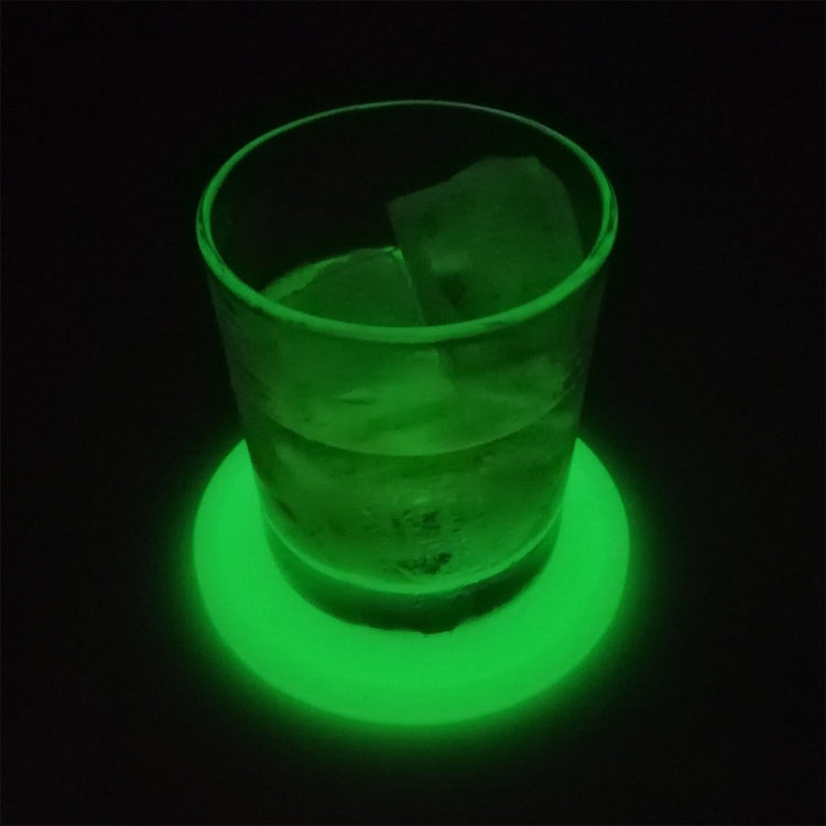 Round Luminous Silicone Coaster Thermal Insulation Cushion Anti-Scald Glowing Coffee Coasters
