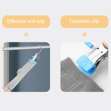 5pcs /Pack Stainless Steel Flat Clip With Hook Anti-Scratch Catch Laundry Drying Holder