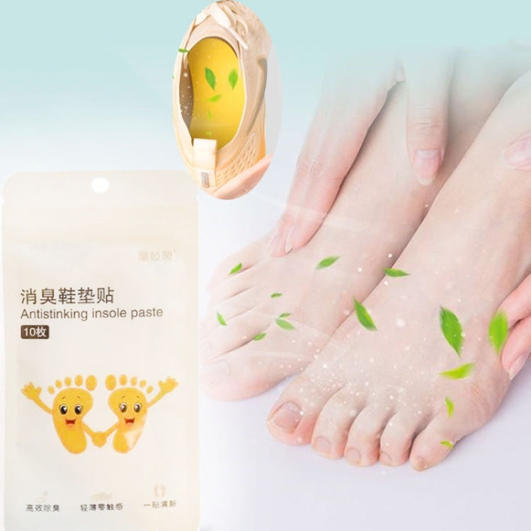 2packs Disposable Portable Deodorizing Insole Paste Remove Odor Absorb Foot Sweat Insole Deodorizing Artifacts