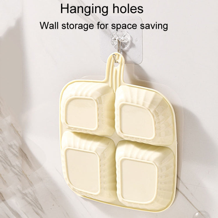 Multipurpose Quad Compartment Side Dish Kitchen Storage Spice Tray