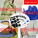 Self-Adhesive Down Jacket Patch Stickers Nylon Fabric Stickers Seamless Clothes Repair Hole Decals, C Model, C Model Glossy, D Model No. 1, D Model No. 2, D Model No. 3, D Model No. 4, Whole Sheet, Whole Sheet Glossy