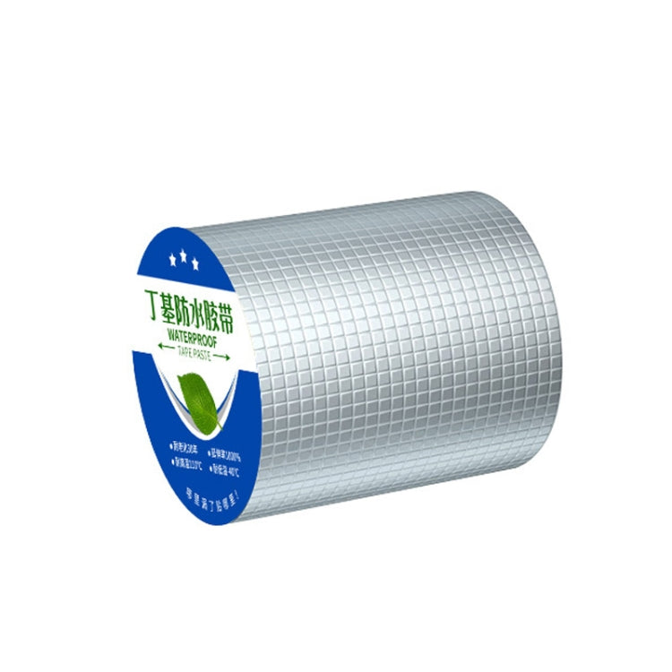 1.2mm Thickness Butyl Waterproof Tape Self-Adhesive Aluminum Foil Tape, 5cm x 5m, 10cm x 5m, 15cm x 5m, 20cm x 5m, 5cm x 10m, 10cm x 10m