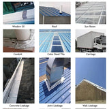 1.2mm Thickness Butyl Waterproof Tape Self-Adhesive Aluminum Foil Tape, 5cm x 5m, 15cm x 5m, 20cm x 5m, 10cm x 10m