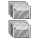 10pcs A4 Waterproof Transparent Thickened Folder Archive Bag