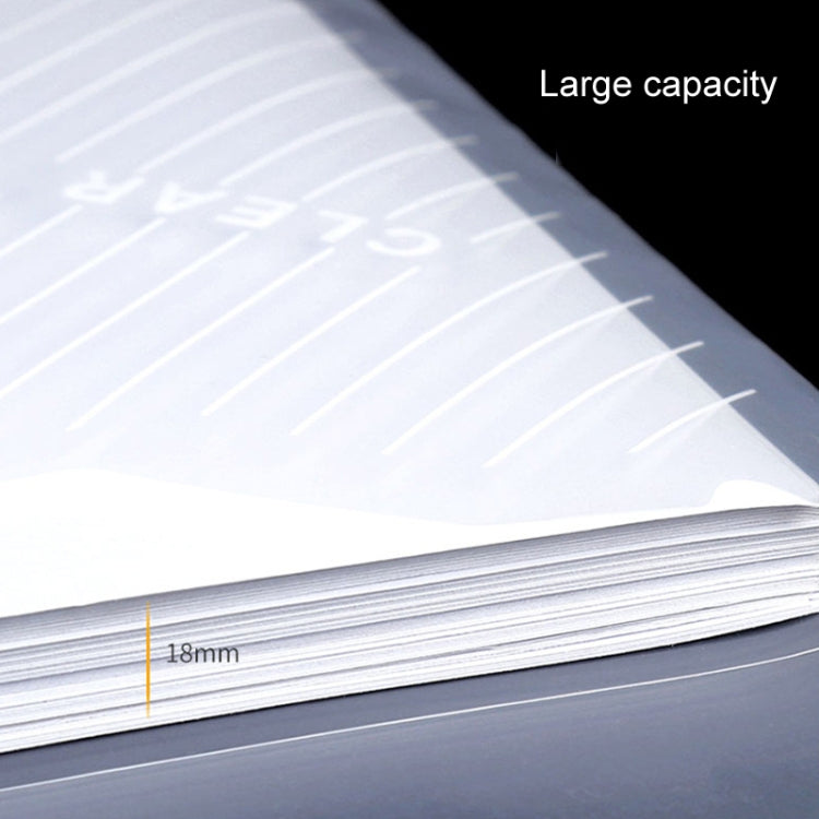 10pcs A4 Waterproof Transparent Thickened Folder Archive Bag