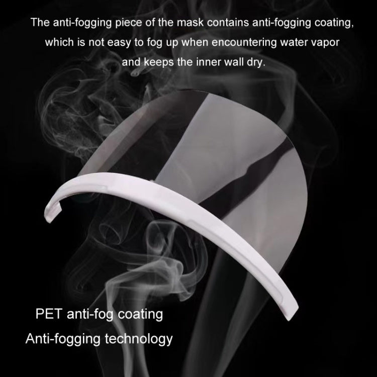 10pcs /Bag Recyclable Transparent Restaurant Mask Chef Anti-fog And Anti-Spittle Plastic Masks