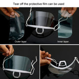 10pcs /Bag Recyclable Transparent Restaurant Mask Chef Anti-fog And Anti-Spittle Plastic Masks