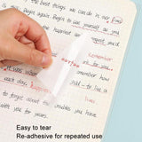 Transparent Convenient Memo Stickers Student Notes Sticky Stickable Bookmarks, 4packs Small, 4packs Medium, 4packs Large