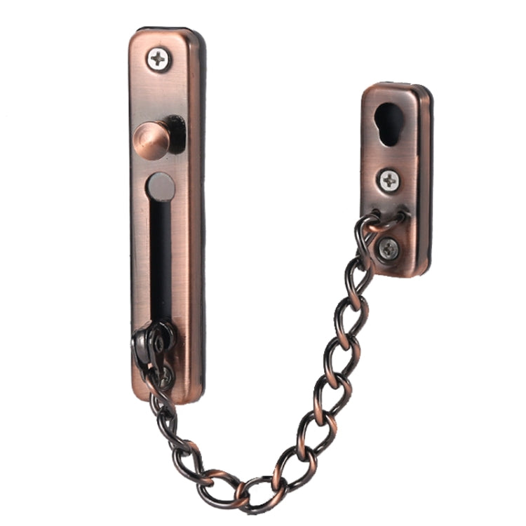 With Insurance Door Buckle Security Chain Anti-burglary Door Chain Latch Household Door Inside Reverse Lock Anti-burglary Buckle, Brushed Stainless Steel, Red Bronze, Ancient Copper, Matte Black