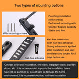 With Insurance Door Buckle Security Chain Anti-burglary Door Chain Latch Household Door Inside Reverse Lock Anti-burglary Buckle, Brushed Stainless Steel, Red Bronze, Ancient Copper, Matte Black