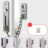 With Insurance Door Buckle Security Chain Anti-burglary Door Chain Latch Household Door Inside Reverse Lock Anti-burglary Buckle, Brushed Stainless Steel, Red Bronze, Ancient Copper, Matte Black