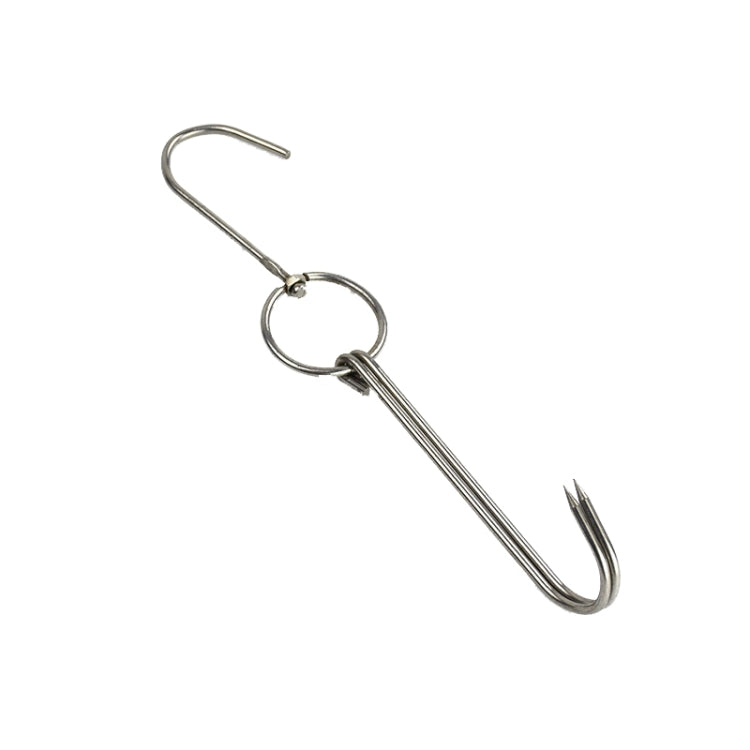 Stainless Steel Double Ring Duck Cooker Hanger Outdoor Barbecue Hanging Hook Stand, 3 Centi Small Ring 23cm, 3 Centi Small Wax Ring 24.5cm, 3 Centi Large Wax Ring 33cm, 3 Centi Medium Wax Ring 29cm, 4 Centi Steel Thick Short 24cm                      ...