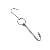 Stainless Steel Double Ring Duck Cooker Hanger Outdoor Barbecue Hanging Hook Stand, 3 Centi Small Ring 23cm, 3 Centi Small Wax Ring 24.5cm, 3 Centi Large Wax Ring 33cm, 3 Centi Medium Wax Ring 29cm, 4 Centi Steel Thick Short 24cm                      ...