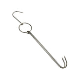 Stainless Steel Double Ring Duck Cooker Hanger Outdoor Barbecue Hanging Hook Stand, 3 Centi Small Ring 23cm, 3 Centi Small Wax Ring 24.5cm, 3 Centi Large Wax Ring 33cm, 3 Centi Medium Wax Ring 29cm, 4 Centi Steel Thick Short 24cm                      ...