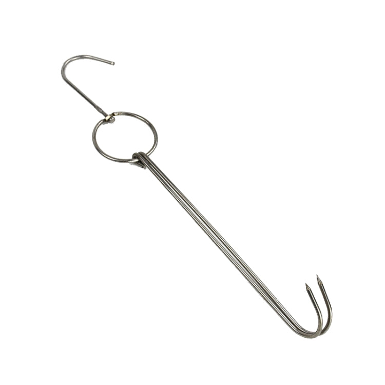 Stainless Steel Double Ring Duck Cooker Hanger Outdoor Barbecue Hanging Hook Stand, 3 Centi Small Ring 23cm, 3 Centi Small Wax Ring 24.5cm, 3 Centi Large Wax Ring 33cm, 3 Centi Medium Wax Ring 29cm, 4 Centi Steel Thick Short 24cm                      ...