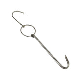Stainless Steel Double Ring Duck Cooker Hanger Outdoor Barbecue Hanging Hook Stand, 3 Centi Small Ring 23cm, 3 Centi Small Wax Ring 24.5cm, 3 Centi Large Wax Ring 33cm, 3 Centi Medium Wax Ring 29cm, 4 Centi Steel Thick Short 24cm                      ...