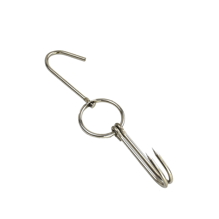 Stainless Steel Double Ring Duck Cooker Hanger Outdoor Barbecue Hanging Hook Stand, 3 Centi Small Ring 23cm, 3 Centi Small Wax Ring 24.5cm, 3 Centi Large Wax Ring 33cm, 3 Centi Medium Wax Ring 29cm, 4 Centi Steel Thick Short 24cm                      ...