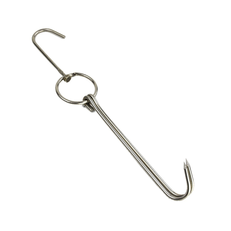 Stainless Steel Double Ring Duck Cooker Hanger Outdoor Barbecue Hanging Hook Stand, 3 Centi Small Ring 23cm, 3 Centi Small Wax Ring 24.5cm, 3 Centi Large Wax Ring 33cm, 3 Centi Medium Wax Ring 29cm, 4 Centi Steel Thick Short 24cm                      ...