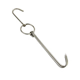 Stainless Steel Double Ring Duck Cooker Hanger Outdoor Barbecue Hanging Hook Stand, 3 Centi Small Ring 23cm, 3 Centi Small Wax Ring 24.5cm, 3 Centi Large Wax Ring 33cm, 3 Centi Medium Wax Ring 29cm, 4 Centi Steel Thick Short 24cm                      ...