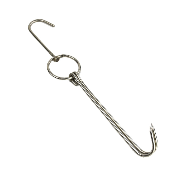 Stainless Steel Double Ring Duck Cooker Hanger Outdoor Barbecue Hanging Hook Stand, 3 Centi Small Ring 23cm, 3 Centi Small Wax Ring 24.5cm, 3 Centi Large Wax Ring 33cm, 3 Centi Medium Wax Ring 29cm, 4 Centi Steel Thick Short 24cm                      ...
