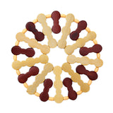 Bamboo Dining Table Insulation Pad Heatproof Coasters Anti-Scald Pot Mat, 16.5cm Round, 14x15cm Square