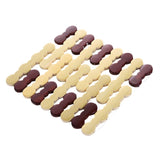 Bamboo Dining Table Insulation Pad Heatproof Coasters Anti-Scald Pot Mat, 16.5cm Round, 14x15cm Square