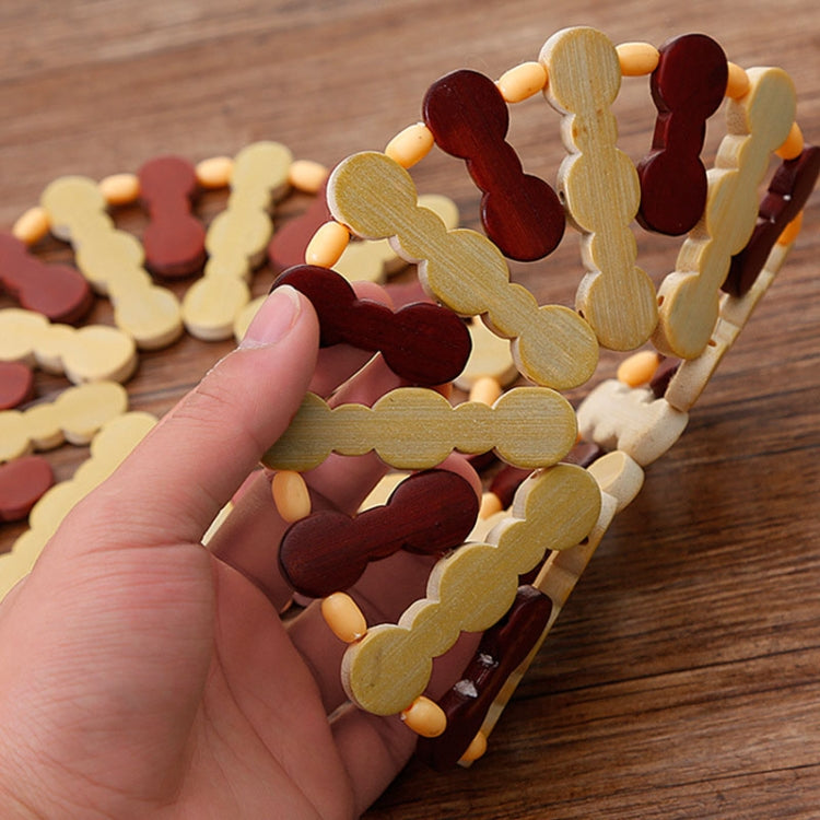 Bamboo Dining Table Insulation Pad Heatproof Coasters Anti-Scald Pot Mat, 16.5cm Round, 14x15cm Square